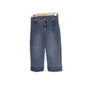 Jag High-rise Straight Leg Cropped Jeans Blue Size 4